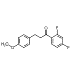 structure of CAS# 898776-37-9, 1-(2,4-Difluorophenyl)-3-(4-methoxyphenyl)-1-propanone;2',4'-difluoro-3-(4-methoxyphenyl)propiophenone