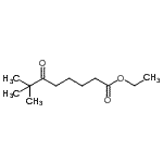 structure of CAS# 898776-39-1, Ethyl 7,7-dimethyl-6-oxooctanoate;Ethyl 7,7-dimethyl-6-oxooctanoate;MFCD01320336