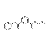 structure of CAS# 898776-58-4, Ethyl 3-(phenylacetyl)benzoate;Ethyl 3-(1-oxo-2-phenylethyl)benzoate