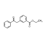 structure of CAS# 898776-64-2, Ethyl 3-(2-oxo-2-phenylethyl)benzoate;Ethyl 3-(2-oxo-2-phenylethyl)benzoate;MFCD07700163