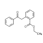 structure of CAS# 898776-66-4, Ethyl 2-(2-oxo-2-phenylethyl)benzoate;ethyl 2-(2-oxo-2-phenylethyl)benzoate