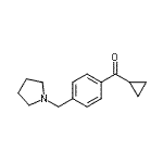 结构式 CAS# 898776-97-1, 环丙基[4-(1-吡咯烷基甲基)苯基]甲酮