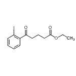structure of CAS# 898777-12-3, Ethyl 5-(2-iodophenyl)-5-oxopentanoate;Ethyl 5-(2-iodophenyl)-5-oxovalerate