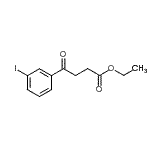 structure of CAS# 898777-24-7, Ethyl 4-(3-iodophenyl)-4-oxobutanoate;Ethyl 4-(3-iodophenyl)-4-oxobutyrate