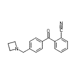 structure of CAS# 898777-43-0, 2-[4-(1-Azetidinylmethyl)benzoyl]benzonitrile;4'-azetidinomethyl-2-cyanobenzophenone