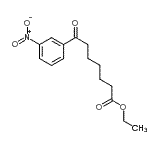 structure of CAS# 898777-55-4, Ethyl 7-(3-nitrophenyl)-7-oxoheptanoate;ethyl 7-(3-nitrophenyl)-7-oxoheptanoate