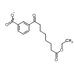 structure of CAS# 898777-57-6, Ethyl 8-(3-nitrophenyl)-8-oxooctanoate;ethyl 8-(3-nitrophenyl)-8-oxooctanoate