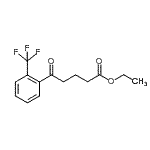 结构式 CAS# 898777-69-0, 乙基5-氧代-5-[2-(三氟甲基)苯基]戊酸酯