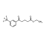 结构式 CAS# 898777-75-8, 乙基5-氧代-5-[3-(三氟甲基)苯基]戊酸酯