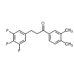 structure of CAS# 898778-09-1, 1-(3,4-Dimethylphenyl)-3-(3,4,5-trifluorophenyl)-1-propanone;3',4'-dimethyl-3-(3,4,5-trifluorophenyl)propiophenone