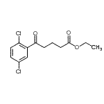 structure of CAS# 898778-11-5, Ethyl 5-(2,5-dichlorophenyl)-5-oxopentanoate;ethyl 5-(2,5-dichlorophenyl)-5-oxovalerate