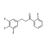 structure of CAS# 898778-27-3, 1-(2-Fluorophenyl)-3-(3,4,5-trifluorophenyl)-1-propanone;2'-fluoro-3-(3,4,5-trifluorophenyl)propiophenone