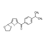 结构式 CAS# 898778-37-5, [5-(1,3-二氧戊环-2-基)-2-噻吩基](4-异丙基苯基)甲酮