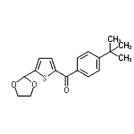 structure of CAS# 898778-43-3, [5-(1,3-Dioxolan-2-yl)-2-thienyl][4-(2-methyl-2-propanyl)phenyl]methanone;2-(4-t-Butylbenzoyl)-5-(1,3-dioxolan-2-yl)thiophene