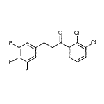 structure of CAS# 898778-51-3, 1-(2,3-Dichlorophenyl)-3-(3,4,5-trifluorophenyl)-1-propanone;2',3'-dichloro-3-(3,4,5-trifluorophenyl)propiophenone