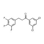 structure of CAS# 898778-60-4, 1-(3,5-Dichlorophenyl)-3-(3,4,5-trifluorophenyl)-1-propanone;3',5'-dichloro-3-(3,4,5-trifluorophenyl)propiophenone