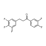 structure of CAS# 898778-64-8, 1-(3,4-Difluorophenyl)-3-(3,4,5-trifluorophenyl)-1-propanone;3',4'-difluoro-3-(3,4,5-trifluorophenyl)propiophenone