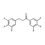 CAS 登录号：898778-68-2， 1,3-二(3,4,5-三氟苯基)-1-丙酮