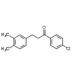 结构式 CAS# 898779-23-2, 1-(4-氯苯基)-3-(3,4-二甲基苯基)-1-丙酮