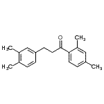 structure of CAS# 898779-35-6, 1-(2,4-Dimethylphenyl)-3-(3,4-dimethylphenyl)-1-propanone;2',4'-dimethyl-3-(3,4-dimethylphenyl)propiophenone