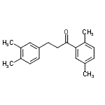 structure of CAS# 898779-38-9, 1-(2,5-Dimethylphenyl)-3-(3,4-dimethylphenyl)-1-propanone;2',5'-dimethyl-3-(3,4-dimethylphenyl)propiophenone
