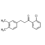 结构式 CAS# 898779-57-2, 1-(2-氯苯基)-3-(3,4-二甲基苯基)-1-丙酮