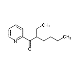 structure of CAS# 898779-70-9, 2-Ethyl-1-(2-pyridinyl)-1-hexanone;1-Ethylpentyl 2-pyridyl ketone