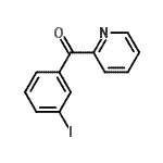 structure of CAS# 898779-80-1, (3-iodophenyl)-(2-pyridyl)methanone;2-(3-Iodobenzoyl)pyridine