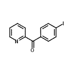 structure of CAS# 898779-82-3, (4-Iodophenyl)(2-pyridinyl)methanone;2-(4-Iodobenzoyl)pyridine;MFCD07699241