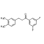 structure of CAS# 898779-89-0, 1-(3,5-Difluorophenyl)-3-(3,4-dimethylphenyl)-1-propanone;3',5'-difluoro-3-(3,4-dimethylphenyl)propiophenone