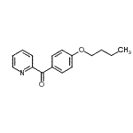 structure of CAS# 898780-03-5, (4-Butoxyphenyl)(2-pyridinyl)methanone;2-(4-Butoxybenzoyl)pyridine