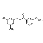 structure of CAS# 898780-17-1, 3-(3,5-Dimethylphenyl)-1-(3-methoxyphenyl)-1-propanone;3-(3,5-dimethylphenyl)-3'-methoxypropiophenone