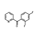 structure of CAS# 898780-18-2, (2,4-Difluorophenyl)(2-pyridinyl)methanone;2-(2,4-Difluorobenzoyl)pyridine