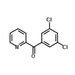 结构式 CAS# 898780-36-4, (3,5-二氯苯基)(2-吡啶基)甲酮