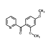 结构式 CAS# 898780-42-2, (2,4-二甲氧基苯基)(2-吡啶基)甲酮