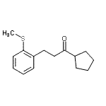 结构式 CAS# 898780-71-7, 1-环戊基-3-[2-(甲硫基)苯基]-1-丙酮