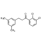 structure of CAS# 898780-98-8, 1-(2,3-Dichlorophenyl)-3-(3,5-dimethylphenyl)-1-propanone;2',3'-dichloro-3-(3,5-dimethylphenyl)propiophenone