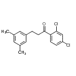 structure of CAS# 898781-00-5, 1-(2,4-Dichlorophenyl)-3-(3,5-dimethylphenyl)-1-propanone;2',4'-dichloro-3-(3,5-dimethylphenyl)propiophenone