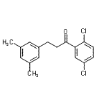 结构式 CAS# 898781-02-7, 1-(2,5-二氯苯基)-3-(3,5-二甲基苯基)-1-丙酮