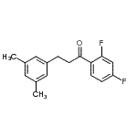 structure of CAS# 898781-10-7, 1-(2,4-Difluorophenyl)-3-(3,5-dimethylphenyl)-1-propanone;2',4'-difluoro-3-(3,5-dimethylphenyl)propiophenone