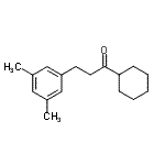 结构式 CAS# 898781-34-5, 1-环己基-3-(3,5-二甲基苯基)-1-丙酮