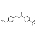structure of CAS# 898781-57-2, 3-[4-(Methylsulfanyl)phenyl]-1-[4-(trifluoromethyl)phenyl]-1-propanone;3-(4-thiomethylphenyl)-4'-trifluoromethylpropiophenone