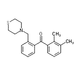 structure of CAS# 898781-82-3, (2,3-Dimethylphenyl)[2-(4-thiomorpholinylmethyl)phenyl]methanone;2,3-dimethyl-2'-thiomorpholinomethyl benzophenone