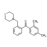 structure of CAS# 898781-84-5, (2,4-Dimethylphenyl)[2-(4-thiomorpholinylmethyl)phenyl]methanone;2,4-dimethyl-2'-thiomorpholinomethyl benzophenone
