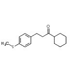 结构式 CAS# 898781-93-6, 1-环己基-3-[4-(甲硫基)苯基]-1-丙酮