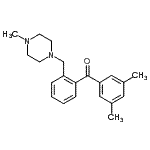 structure of CAS# 898783-23-8, (3,5-Dimethylphenyl){2-[(4-methyl-1-piperazinyl)methyl]phenyl}methanone;3,5-dimethyl-2'-(4-methylpiperazinomethyl) benzophenone