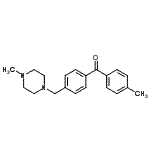 structure of CAS# 898783-45-4, (4-Methylphenyl){4-[(4-methyl-1-piperazinyl)methyl]phenyl}methanone;4-methyl-4'-(4-methylpiperazinomethyl) benzophenone