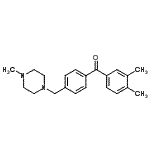 structure of CAS# 898783-77-2, (3,4-Dimethylphenyl){4-[(4-methyl-1-piperazinyl)methyl]phenyl}methanone;3,4-dimethyl-4'-(4-methylpiperazinomethyl) benzophenone