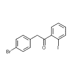 结构式 CAS# 898783-94-3, 2-(4-溴苯基)-1-(2-碘苯基)乙酮