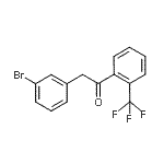 结构式 CAS# 898784-19-5, 2-(3-溴苯基)-1-[2-(三氟甲基)苯基]乙酮